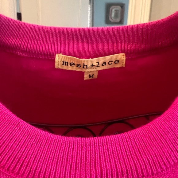 Pink Star Sweater | Pink Sweater | Star Sweater | Lightweight Sweater - Picture 6 of 6